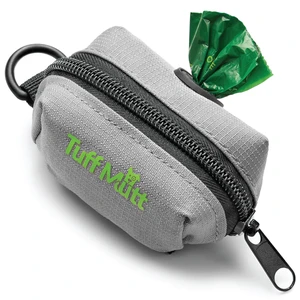 Dog Poop Bag Holder for Leashes with Velcro Attachment | Zippered Bag Dispenser, No-Swing Fit, Roomy for Backup Roll & Extras, D-Ring for Keys, Durable Fabric Dog Poop Bag Holder for Leashes with Velcro Attachment | Zippered Bag Dispenser, No-Swing Fit, Roomy for Backup Roll & Extras, D-Ring for Keys, Durable Fabric