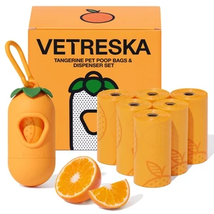 Dog Poop Bag Dispenser with Citrus Scented Waste Bags, 105 Counts | Leak Proof, Extra Thick and Large Pet Poop Bags for Walking Dog and Cats Litter Dog Poop Bag Dispenser with Citrus Scented Waste Bags, 105 Counts | Leak Proof, Extra Thick and Large Pet Poop Bags for Walking Dog and Cats Litter