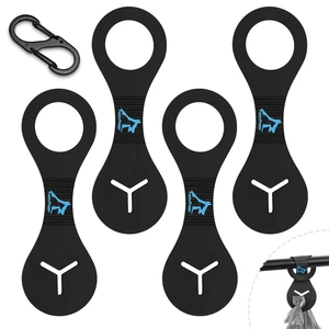 Dog Poop Bag Holder for Leash Waste Bag Carrier Dog Poop Bag Dispenser for Walking Running Bicycle Accessory 4 pieces (Black) Dog Poop Bag Holder for Leash Waste Bag Carrier Dog Poop Bag Dispenser for Walking Running Bicycle Accessory 4 pieces (Black)