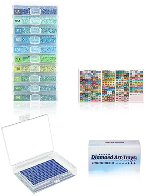 Diamond Art Trays With Lids, 10PCS Diamond Painting Trays, Gift Box | 10PCS Diamond Painting Trays with Lids Diamond Art Storage, Gift Box Diamond Painting Accessories for Diamond Art Beads Diamond Art Trays With Lids, 10PCS Diamond Painting Trays, Gift Box | 10PCS Diamond Painting Trays with Lids Diamond Art Storage, Gift Box Diamond Painting Accessories for Diamond Art Beads