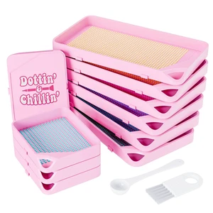 10-Piece Interlocking Diamond Art Trays Kits for Adults, Stackable Diamond Painting Accessories and Tools 10-Piece Interlocking Diamond Art Trays Kits for Adults, Stackable Diamond Painting Accessories and Tools