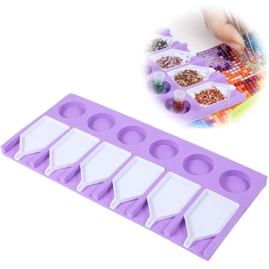 Diamond Tray, 6 Slots Tray Paint Tool Art Crafts Diamond Trays Tools Kits Plastic Sorting Organizer Art Storage Drawing Accessories Kit for Rhinestones DIY Diamond Tray, 6 Slots Tray Paint Tool Art Crafts Diamond Trays Tools Kits Plastic Sorting Organizer Art Storage Drawing Accessories Kit for Rhinestones DIY