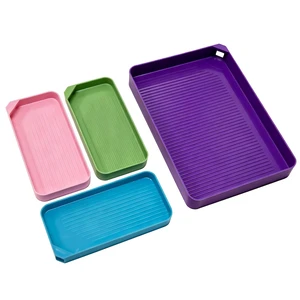 4 Pcs Diamond Art Trays & Rhinestone Sorting Trays, Large Plastic Bead Organizer for Diamond Painting, DIY Crafts and Jewelry Making Accessories 4 Pcs Diamond Art Trays & Rhinestone Sorting Trays, Large Plastic Bead Organizer for Diamond Painting, DIY Crafts and Jewelry Making Accessories