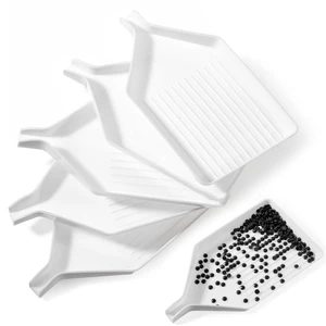 Diamond Art Trays, 6 Pcs White Bead Rhinestone Sorting Tray | Bead Organizer for Rhinestones, Sturdy Plastic, Quick Sorting, Accessories for DIY Crafts Diamond Art Trays, 6 Pcs White Bead Rhinestone Sorting Tray | Bead Organizer for Rhinestones, Sturdy Plastic, Quick Sorting, Accessories for DIY Crafts