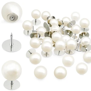 30 Sets Pearl Buttons No Sew Buttons for Clothes, 10mm Pearl Brooch Pins Reusable for Women, White Safety Pins for Dresses, Shirts, DIY Crafts, Fashion Decorative Accessories 30 Sets Pearl Buttons No Sew Buttons for Clothes, 10mm Pearl Brooch Pins Reusable for Women, White Safety Pins for Dresses, Shirts, DIY Crafts, Fashion Decorative Accessories
