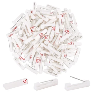 120 Pack 0.8 Inch Safety Bar Pins, Rectangle Adhesive Back Badge Crafting Pins for ID Badges, Brooch, Name Tags, Ribbons, Clothes 120 Pack 0.8 Inch Safety Bar Pins, Rectangle Adhesive Back Badge Crafting Pins for ID Badges, Brooch, Name Tags, Ribbons, Clothes