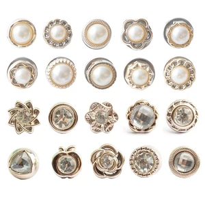20Pcs Women Shirt Brooch Buttons Pearl No Sew Pins Safety Button | Mini Brooch Pins Cover up Button for DIY Bag, Cardigan, Dress, Clothes 20Pcs Women Shirt Brooch Buttons Pearl No Sew Pins Safety Button | Mini Brooch Pins Cover up Button for DIY Bag, Cardigan, Dress, Clothes