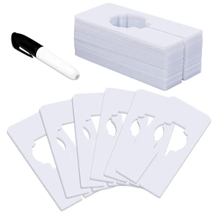 30 PCS Rectangular White Plastic Closet Dividers with a Bonus Marker, Writable and Reusable for Sorting Clothing Size, Color, Size 2 x 5.4(Inner Diameter 1.38) 30 PCS Rectangular White Plastic Closet Dividers with a Bonus Marker, Writable and Reusable for Sorting Clothing Size, Color, Size 2 x 5.4(Inner Diameter 1.38)