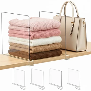 Tall Shelf dividers Closet Organizers: 11-inch (Higher Version) | Adjustable Clear Acrylic Purse Storage for Large Handbags, Totes, Clothes, Towels on Wood Shelves 4-Pack Tall Shelf dividers Closet Organizers: 11-inch (Higher Version) | Adjustable Clear Acrylic Purse Storage for Large Handbags, Totes, Clothes, Towels on Wood Shelves 4-Pack