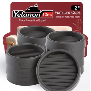 Non Slip Furniture Pads for Hardwood Floors -Yelanon 12Pcs 2 Coasters Cups | Furniture Couch Stoppers to Prevent Sliding ,Anti Slip Furniture Grippers Rubber Feet, Floor Protectors for Furniture Bed Non Slip Furniture Pads for Hardwood Floors -Yelanon 12Pcs 2 Coasters Cups | Furniture Couch Stoppers to Prevent Sliding ,Anti Slip Furniture Grippers Rubber Feet, Floor Protectors for Furniture Bed