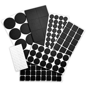 148 Piece Black Non Slip Rubber Furniture Pads | Self Adhesive, Protectors 148 Piece Black Non Slip Rubber Furniture Pads | Self Adhesive, Protectors