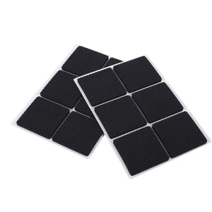 Non-Slip Rubber Furniture Pads, 12Pcs Wood Floor Protector Pad Table Chair Leg Floor Protectors Square Rubber Feet Self-Adhesive Protector Set(Black) Non-Slip Rubber Furniture Pads, 12Pcs Wood Floor Protector Pad Table Chair Leg Floor Protectors Square Rubber Feet Self-Adhesive Protector Set(Black)