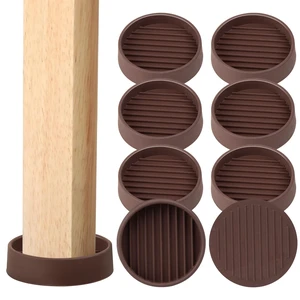 Rubber Non-Slip Furniture Pads, 2"x2" Casters Cup, Round, Brown, 8 PCS | Rubber Feet Floor Protector For Hardwood Floors, Prevent Scratching of The Floor, For Bed Sofa Table and Chair, Stopper Rubber Non-Slip Furniture Pads, 2"x2" Casters Cup, Round, Brown, 8 PCS | Rubber Feet Floor Protector For Hardwood Floors, Prevent Scratching of The Floor, For Bed Sofa Table and Chair, Stopper