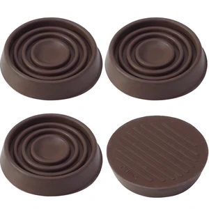4 Pack 1.5 Inch Round Rubber Caster Cups Floor Protector Brown | Dense Rubber Anti-Slip Firm Grip, Floor Protection From Scratches, Slide-In No Tools Needed, Blends With Wood Metal Finishes 4 Pack 1.5 Inch Round Rubber Caster Cups Floor Protector Brown | Dense Rubber Anti-Slip Firm Grip, Floor Protection From Scratches, Slide-In No Tools Needed, Blends With Wood Metal Finishes