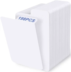 198PCS Trading Card Dividers, Paper Card Dividers, Standard Vertical Card Divider for MTG/Sports/Games Card Categorization and Management - White 198PCS Trading Card Dividers, Paper Card Dividers, Standard Vertical Card Divider for MTG/Sports/Games Card Categorization and Management - White