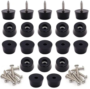 40PCS Rubber Feet for Cutting Board with Stainless Steel Washer and Screws, 0.51inch H x 0.98inch D, Non-Slip Rubber Feet for Furniture, Electronics, Tables, Sofas 40PCS Rubber Feet for Cutting Board with Stainless Steel Washer and Screws, 0.51inch H x 0.98inch D, Non-Slip Rubber Feet for Furniture, Electronics, Tables, Sofas
