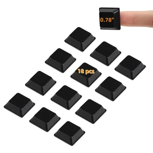 Rubber Feet Self Adhesive Pads Door Bumpers Large - Stick on Feet for Electronics, Speakers, Furnitures, Appliances, Audio Equipment, Laptop - Black Tall Square (18pcs) Rubber Feet Self Adhesive Pads Door Bumpers Large - Stick on Feet for Electronics, Speakers, Furnitures, Appliances, Audio Equipment, Laptop - Black Tall Square (18pcs)