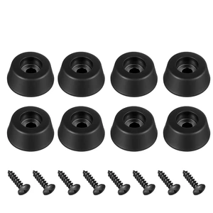 8Pcs Heavy-Duty Rubber Feet for Subwoofer, Speaker Isolation Pads with Stainless Steel Screws for Subwoofer, Guitar Amps, Furniture, Turntables, Cutting Boards, Cabinets 0.98 W x 0.47 H (Black) 8Pcs Heavy-Duty Rubber Feet for Subwoofer, Speaker Isolation Pads with Stainless Steel Screws for Subwoofer, Guitar Amps, Furniture, Turntables, Cutting Boards, Cabinets 0.98 W x 0.47 H (Black)