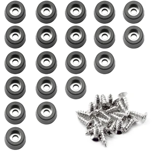 1/2" Rubber Feet for Cutting Board with Stainless Screws,20 Pack | Small Black Round Cutting Board Feet, Non Slip Bumper Pads for Furniture, Electronics & Application(12mm*8mm*7mm) 1/2" Rubber Feet for Cutting Board with Stainless Screws,20 Pack | Small Black Round Cutting Board Feet, Non Slip Bumper Pads for Furniture, Electronics & Application(12mm*8mm*7mm)