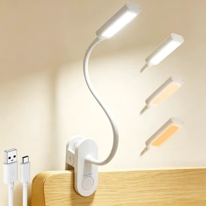 Clip on Light, Desk Lamp with Clamp for Bed, Home Office, Craft (White) | Cordless LED Reading Light with 3500mAh Rechargeable Battery, 3 Color Modes, 10 Brightness Levels, 14-inch Adjustable Neck Clip on Light, Desk Lamp with Clamp for Bed, Home Office, Craft (White) | Cordless LED Reading Light with 3500mAh Rechargeable Battery, 3 Color Modes, 10 Brightness Levels, 14-inch Adjustable Neck