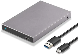 2.5" Hard Drive Enclosure SATA to USB-C 3.2 Gen2 HDD/SSD Case 6Gbps | Aluminium Case SSD Enclosure Adapter Reader, For 7mm/9.5mm SATA HDD SSD, USB C 3.2 Gen 2 6Gbps, UASP Supported 2.5" Hard Drive Enclosure SATA to USB-C 3.2 Gen2 HDD/SSD Case 6Gbps | Aluminium Case SSD Enclosure Adapter Reader, For 7mm/9.5mm SATA HDD SSD, USB C 3.2 Gen 2 6Gbps, UASP Supported