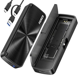 M.2 NVMe SSD Enclosure, M.2 NVMe to USB Adapter, USB 3.2 Gen 2 (10Gbps) SSD Reader for M & M+B Key NVMe SSD, Support UASP and Trim, Tool-Free Installation, Sandwich Style Design M.2 NVMe SSD Enclosure, M.2 NVMe to USB Adapter, USB 3.2 Gen 2 (10Gbps) SSD Reader for M & M+B Key NVMe SSD, Support UASP and Trim, Tool-Free Installation, Sandwich Style Design