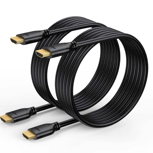 4K HDMI Cable 6FT 2-Pack, HDMI to HDMI Cable High Speed HDMI 2.0 Cord | 4K@60Hz, 2K 1440P@144Hz, 1080P, 18Gbps, 48 bit, HDCP 2.2, HDR, 3D, ARC & Ethernet for HDTV, Laptop, Monitor, PS5, PS4, Xbox 4K HDMI Cable 6FT 2-Pack, HDMI to HDMI Cable High Speed HDMI 2.0 Cord | 4K@60Hz, 2K 1440P@144Hz, 1080P, 18Gbps, 48 bit, HDCP 2.2, HDR, 3D, ARC & Ethernet for HDTV, Laptop, Monitor, PS5, PS4, Xbox