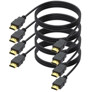 HDMI Cable 3FT 4-Pack,4K HDMI 2.0 Cord Pack of 4 | 3 FT HDMI Game Cable 4K@60Hz, 2K,1080P with Ethernet/ARC, HDCP 2.2 for Computer, Monitor, Soundbar, Roku/LG TV,PS4/PS5, Xbox HDMI Cable 3FT 4-Pack,4K HDMI 2.0 Cord Pack of 4 | 3 FT HDMI Game Cable 4K@60Hz, 2K,1080P with Ethernet/ARC, HDCP 2.2 for Computer, Monitor, Soundbar, Roku/LG TV,PS4/PS5, Xbox