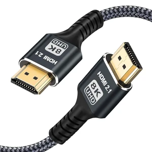 8K/10K/4K HDMI Cable 3.3 ft (1M), Nylon Braided | 48Gbps Ultra High Speed, 8K@60Hz 4K@120Hz, eARC HDCP 2.0/2.1/2.2/2.3, for gaming, PCs, monitors, TVs, Blu-ray players, PS5 8K/10K/4K HDMI Cable 3.3 ft (1M), Nylon Braided | 48Gbps Ultra High Speed, 8K@60Hz 4K@120Hz, eARC HDCP 2.0/2.1/2.2/2.3, for gaming, PCs, monitors, TVs, Blu-ray players, PS5
