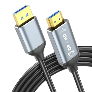 4K DisplayPort to HDMI Cable 6ft, Uni-Directional DP (Source) to HDMI (Display) Cable for Desktop Monitor Projector HDTV AMD NVIDIA, 4K@60Hz, Aluminum Shell, Compatible with Lenovo HP Dell 4K DisplayPort to HDMI Cable 6ft, Uni-Directional DP (Source) to HDMI (Display) Cable for Desktop Monitor Projector HDTV AMD NVIDIA, 4K@60Hz, Aluminum Shell, Compatible with Lenovo HP Dell