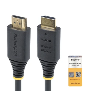 6ft High Speed HDMI Cable, 4K 60Hz, 18Gbps, Certified | 4K 60Hz/1440p 144Hz, UHD HDMI 2.0 Cord, TPE Jacket, HDMI2-CABLE-4K60-6F 6ft High Speed HDMI Cable, 4K 60Hz, 18Gbps, Certified | 4K 60Hz/1440p 144Hz, UHD HDMI 2.0 Cord, TPE Jacket, HDMI2-CABLE-4K60-6F