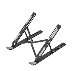 Adjustable Laptop Stand for Desk Aluminum Foldable Riser for 1017.3" Laptops, Tablets & Phones Portable Ergonomic Cooling Stand for Remote Work, Home Office, Travel (Black) Adjustable Laptop Stand for Desk Aluminum Foldable Riser for 1017.3" Laptops, Tablets & Phones Portable Ergonomic Cooling Stand for Remote Work, Home Office, Travel (Black)