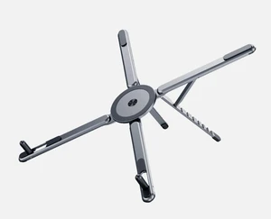 3-in-1 Adjustable Laptop Stand, Foldable Aluminum Riser with 8 Height Levels & N52 Magnetic Phone Mount Portable Ergonomic Computer Stand for Desk & Travel, Gray Blue 3-in-1 Adjustable Laptop Stand, Foldable Aluminum Riser with 8 Height Levels & N52 Magnetic Phone Mount Portable Ergonomic Computer Stand for Desk & Travel, Gray Blue