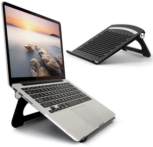 Laptop Stand for Desk Stable Foldable Adjustable Multi-Angle Desktop Holder | Computer Ventilated Lapdesks Riser for Mackbook, Lenovo, Dell, iPad, HP - Within 17' (black) Laptop Stand for Desk Stable Foldable Adjustable Multi-Angle Desktop Holder | Computer Ventilated Lapdesks Riser for Mackbook, Lenovo, Dell, iPad, HP - Within 17' (black)