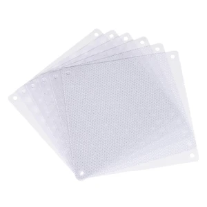 6PCS PC Dust Filter, 140x140mm PVC Computer Case Cooler Dustproof Mesh Cover Fan Grills for Computer Chassis Speakers, White 6PCS PC Dust Filter, 140x140mm PVC Computer Case Cooler Dustproof Mesh Cover Fan Grills for Computer Chassis Speakers, White