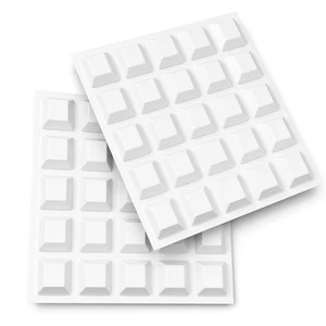 White Rubber Feet (50 Pack) Self Stick Bumper Pads - Made in USA - Adhesive Square Bumpers for Electronics, Speakers, Laptop, Appliances, Furniture, Computers White Rubber Feet (50 Pack) Self Stick Bumper Pads - Made in USA - Adhesive Square Bumpers for Electronics, Speakers, Laptop, Appliances, Furniture, Computers