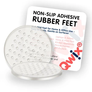 Non-Slip Adhesive Rubber Feet Nano Gel Feet for Speakers, Electronics & Routers, Washable, Anti-Vibration, 1.2 inch, 4 Pack Non-Slip Adhesive Rubber Feet Nano Gel Feet for Speakers, Electronics & Routers, Washable, Anti-Vibration, 1.2 inch, 4 Pack