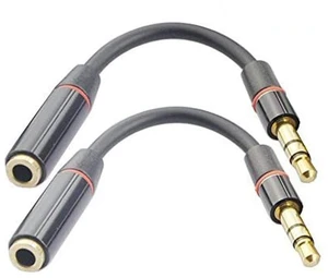2Pack 3-Pole 3.5mm Male to Female Stereo Audio Cable Headset Extension Cable for Beats Dr. Dre Studio iPhone,3.5mm Headset Audio Jack Extender (2Pack Black) 2Pack 3-Pole 3.5mm Male to Female Stereo Audio Cable Headset Extension Cable for Beats Dr. Dre Studio iPhone,3.5mm Headset Audio Jack Extender (2Pack Black)