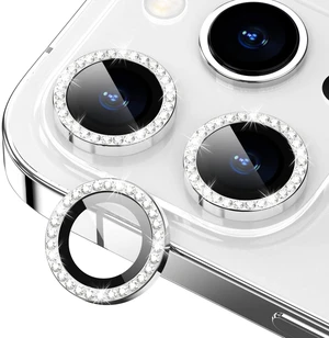 for iPhone 14 Pro/14 Pro Max Camera Lens Protector Diamond, Silver | Individual Metal, 9H Hardness, Scratch Resistant, Shockproof, Drop Protection, Case Friendly, Stylish Accessories for iPhone 14 Pro/14 Pro Max Camera Lens Protector Diamond, Silver | Individual Metal, 9H Hardness, Scratch Resistant, Shockproof, Drop Protection, Case Friendly, Stylish Accessories