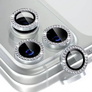 for iPhone 17 Pro/iPhone 17 Pro Max Camera Lens Protector | Ultra HD, Bling 9H Tempered Glass Camera Cover Screen Protector Metal Ring Decoration Accessories (Diamond-Silver) for iPhone 17 Pro/iPhone 17 Pro Max Camera Lens Protector | Ultra HD, Bling 9H Tempered Glass Camera Cover Screen Protector Metal Ring Decoration Accessories (Diamond-Silver)