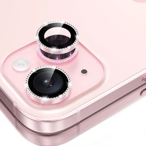 Camera Lens Protector for iPhone 15/15 Plus, 1:1 Invisible Fit, 9H Tempered Glass Ultra HD Metal Individual Camera Cover for Women, Case Friendly, Bling/Pink Camera Lens Protector for iPhone 15/15 Plus, 1:1 Invisible Fit, 9H Tempered Glass Ultra HD Metal Individual Camera Cover for Women, Case Friendly, Bling/Pink