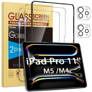 Screen Protector for iPad Pro 11 Inch M5/M4 (6th/5th Generation) | 2+2 Pack, Camera Lens Protector, Tempered Glass, Alignment Frame, Case Friendly, Apple Pencil Compatible Screen Protector for iPad Pro 11 Inch M5/M4 (6th/5th Generation) | 2+2 Pack, Camera Lens Protector, Tempered Glass, Alignment Frame, Case Friendly, Apple Pencil Compatible