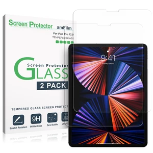 2 Pack Screen Protector for iPad Pro 12.9'' 2022, 2021, 2020, 2018 | 9H Tempered Glass, Drop & Scratch Protection, Easy Instllation & Bubble Free, Apple Pencil Compatible, HD Clear 2 Pack Screen Protector for iPad Pro 12.9'' 2022, 2021, 2020, 2018 | 9H Tempered Glass, Drop & Scratch Protection, Easy Instllation & Bubble Free, Apple Pencil Compatible, HD Clear