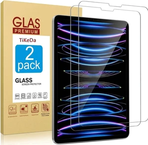 Screen Protector iPad Air 5/4 10.9" & Pro 11" 2022/2021/2020/2018 | 2 Pack, Tempered Glass, Case Friendly, Anti-Scratch Screen Protector iPad Air 5/4 10.9" & Pro 11" 2022/2021/2020/2018 | 2 Pack, Tempered Glass, Case Friendly, Anti-Scratch