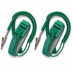 Premium Anti Static Wrist Strap 2-Pack ESD Wrist Band with 8.2 ft (2.5m) Premium PU Coiled Grounding Cord, Adjustable Comfort Band for Electronics Repair, Computer, PCB, Laptop & Phone Work Premium Anti Static Wrist Strap 2-Pack ESD Wrist Band with 8.2 ft (2.5m) Premium PU Coiled Grounding Cord, Adjustable Comfort Band for Electronics Repair, Computer, PCB, Laptop & Phone Work