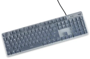 Keyboard Cover Skin for Logitech K845 Mechanical Illuminated Keyboard, Logitech K845 Keyboard Protector Accessories,Ultra Thin Desktop PC Silicone Keyboard Cover-Clear Keyboard Cover Skin for Logitech K845 Mechanical Illuminated Keyboard, Logitech K845 Keyboard Protector Accessories,Ultra Thin Desktop PC Silicone Keyboard Cover-Clear