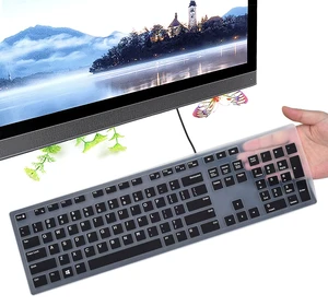 Keyboard Cover for DELL KB216 KB216b KB216t KB216d KB216p Wired & KM636 & Dell Optiplex 5250 3050 3240 5460 7450 705, Dell Inspiron 24" 27" 7700/7790/3475/3670/3477 All-in one Desktop Keyboard -Black Keyboard Cover for DELL KB216 KB216b KB216t KB216d KB216p Wired & KM636 & Dell Optiplex 5250 3050 3240 5460 7450 705, Dell Inspiron 24" 27" 7700/7790/3475/3670/3477 All-in one Desktop Keyboard -Black