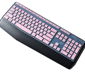 Dust-Proof Silicone Keyboard Skin Cover Compatible for Logitech MK345 K345 Wireless Combo Keyboard, MK345 Keyboard Protector Skin (Pink) Dust-Proof Silicone Keyboard Skin Cover Compatible for Logitech MK345 K345 Wireless Combo Keyboard, MK345 Keyboard Protector Skin (Pink)
