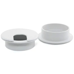 2pcs 2 Inch Desk Wire Cord Cable Grommets Hole Cover for Office PC Desk Cable Cord Organizer Plastic Cover (White-2Pcs) 2pcs 2 Inch Desk Wire Cord Cable Grommets Hole Cover for Office PC Desk Cable Cord Organizer Plastic Cover (White-2Pcs)
