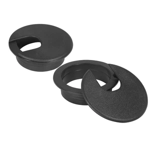 2" U-Shape Desk Grommet - Black, 2 Pieces | ABS Plastic Cable Grommet, Detachable Cable Hole Cover, Computer Table Cord, Wire Organizer Caps for Home & Office 2" U-Shape Desk Grommet - Black, 2 Pieces | ABS Plastic Cable Grommet, Detachable Cable Hole Cover, Computer Table Cord, Wire Organizer Caps for Home & Office